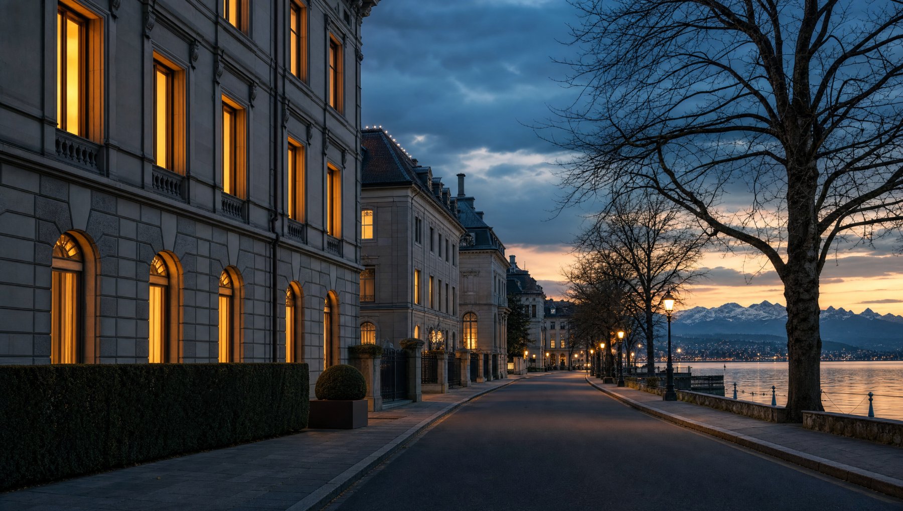 Private-bank quarter in Zurich